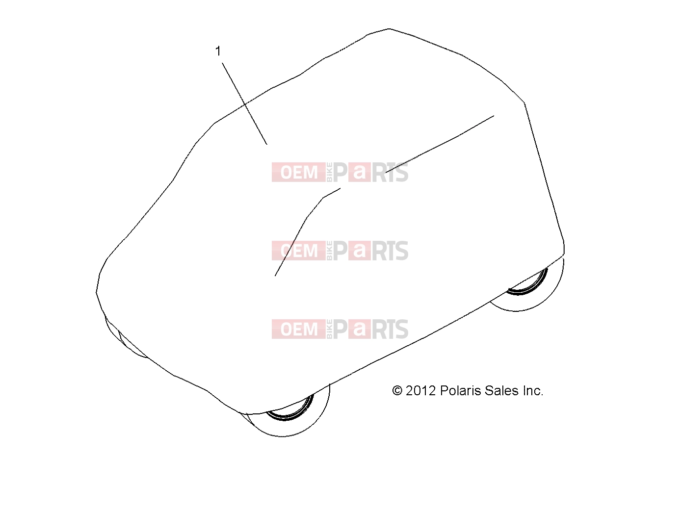 Polaris 2010 LEV GEM - E2/E4/E6/ES/EL/ELXD ACCESSORIES | ACCESSORIES, OPTIONS, STORAGE COVER - e2/e4/e6/e6wSopt (49GEMOPTIONS11CVR)