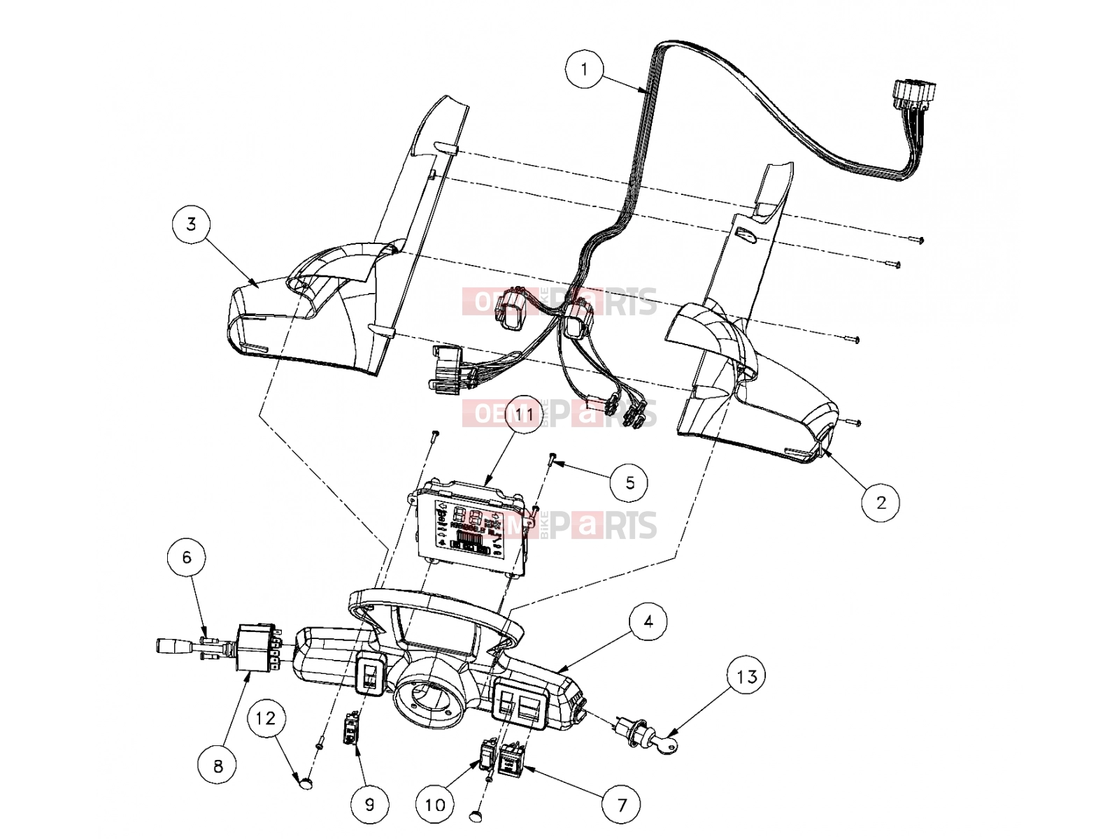 Polaris 2009 LEV GEM - E2/E4/E6/ES/EL/ELXD ELECTRICAL » ELECTRICAL, COLUMN STEERING PASSENGER - e2/e4/e6 (49GEMELECTRICAL11COLUMN)