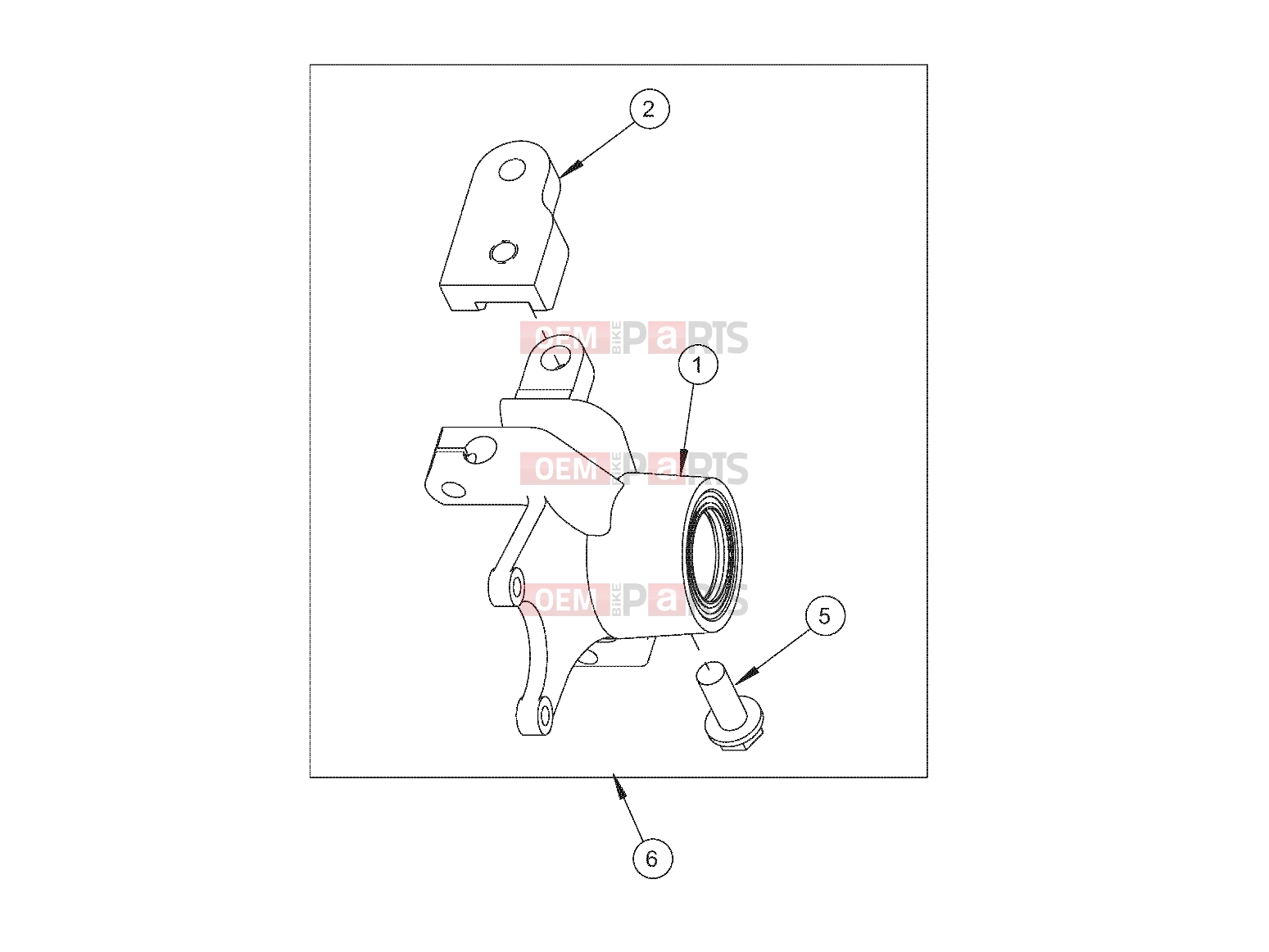Polaris 2008 LEV GEM - E2/E4/E6/ES/EL/ELXD STEERING | STEERING, KNUCKLE, LEFT, 9.21 DISC - e2/e4/eS (49GEMSTEER11KNUCKLELTE2)