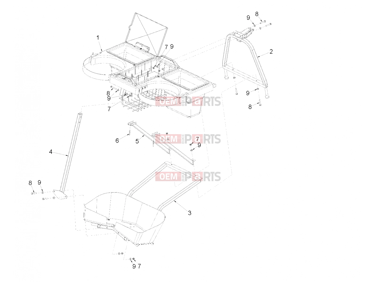Polaris 2007 LEV GEM - E2/E4/E6/ES/EL/ELXD FRAME » FRAME, OPTIONS, LINKSBACK - e2/e4/e6 (49GEMOPTIONS11LINKSBACK)