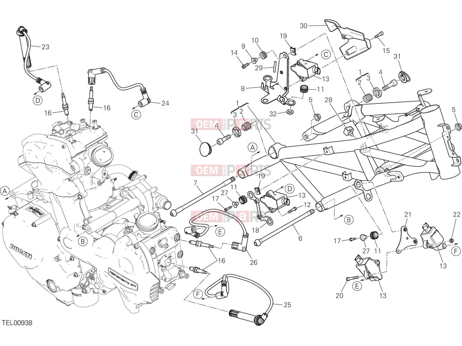 DUCATI 2017 Multistrada 1200 S FRAME [MOD:MS1200S]