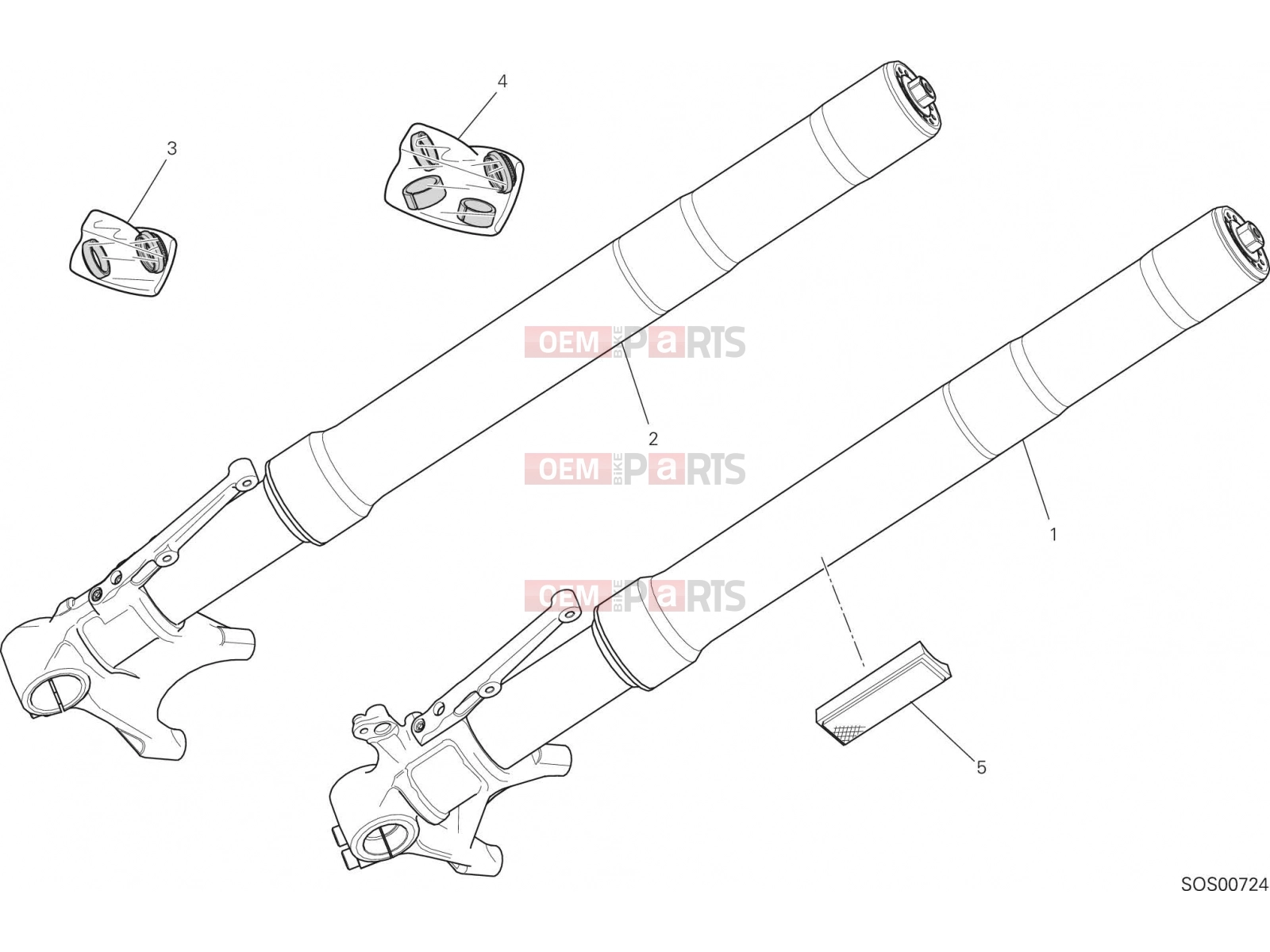 DUCATI 2018 Monster 1200 S FRONT FORK [MOD:M 1200S]