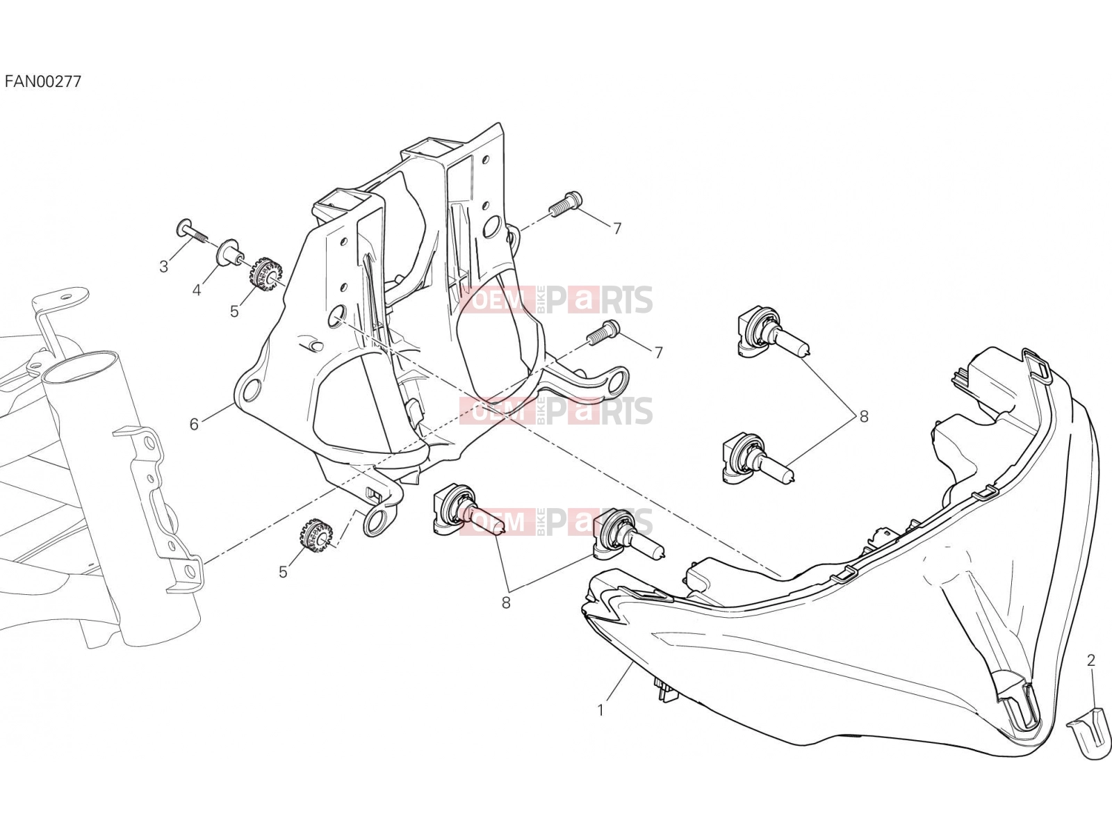 DUCATI 2018 Multistrada 950 HEADLIGHT [MOD:MS950]