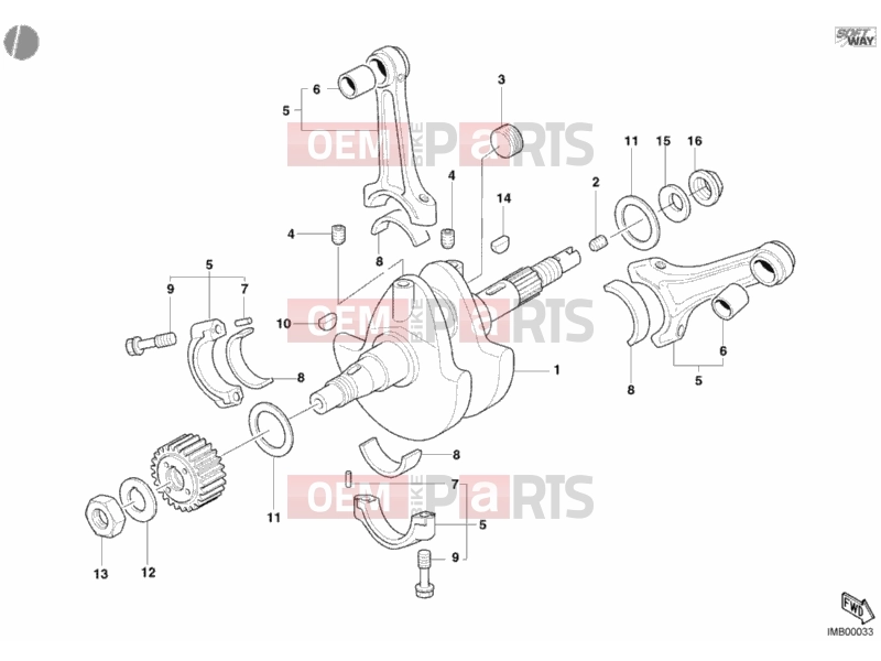 DUCATI 2005 Monster 620 CRANKSHAFT » ENGINE CASE