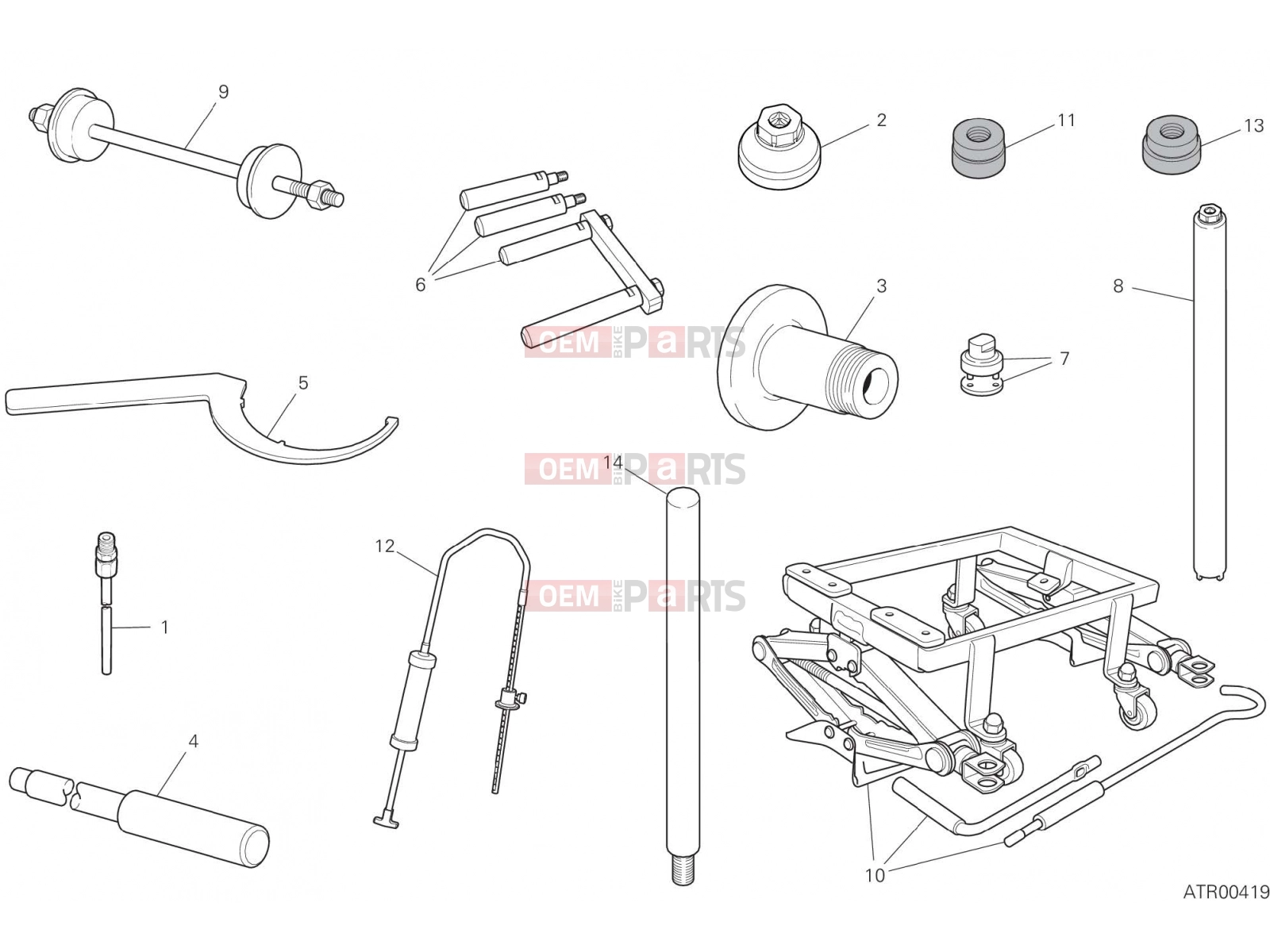 DUCATI 2020 SuperSport S WORKSHOP SERVICE TOOLS (FRAME) [MOD:SS 939 S]