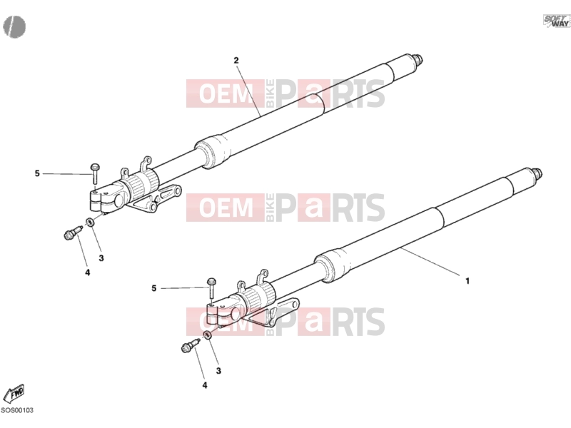 DUCATI 2004 998 Final Ed. Single-Seat FRONT FORK » FRONT SUSPENSION