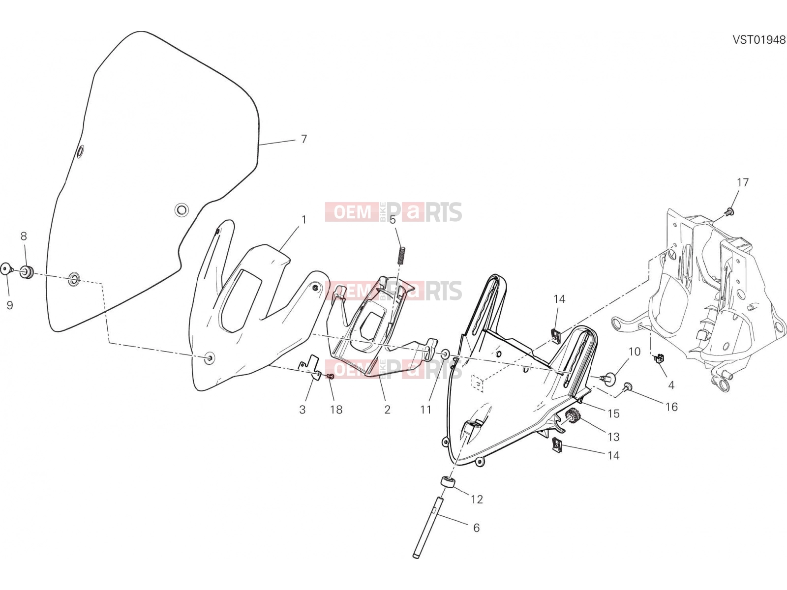 DUCATI 2021 Multistrada 950 WINDSHIELD [MOD:MS950]