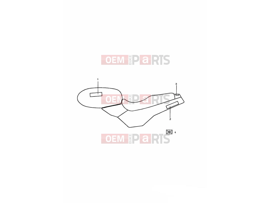 Triumph 1994 TRIDENT Decals Jet Black & Ruby Red 55072 »