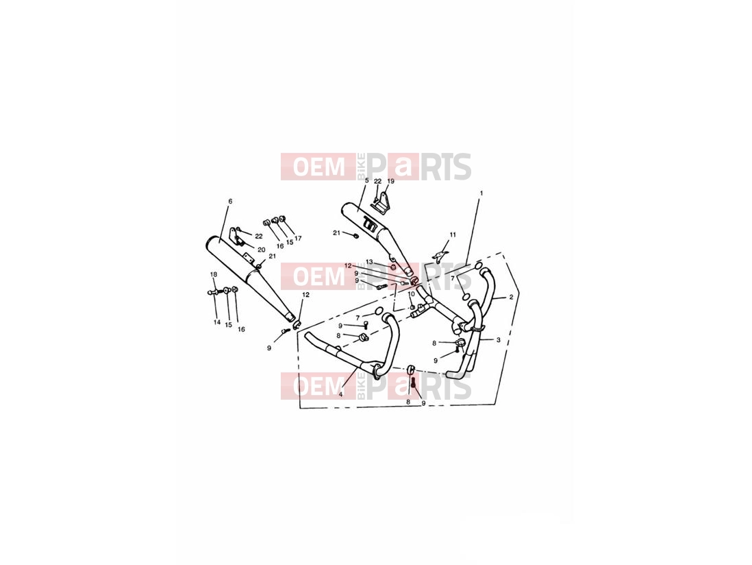 Triumph 1995 TRIDENT Exhaust System » 4901