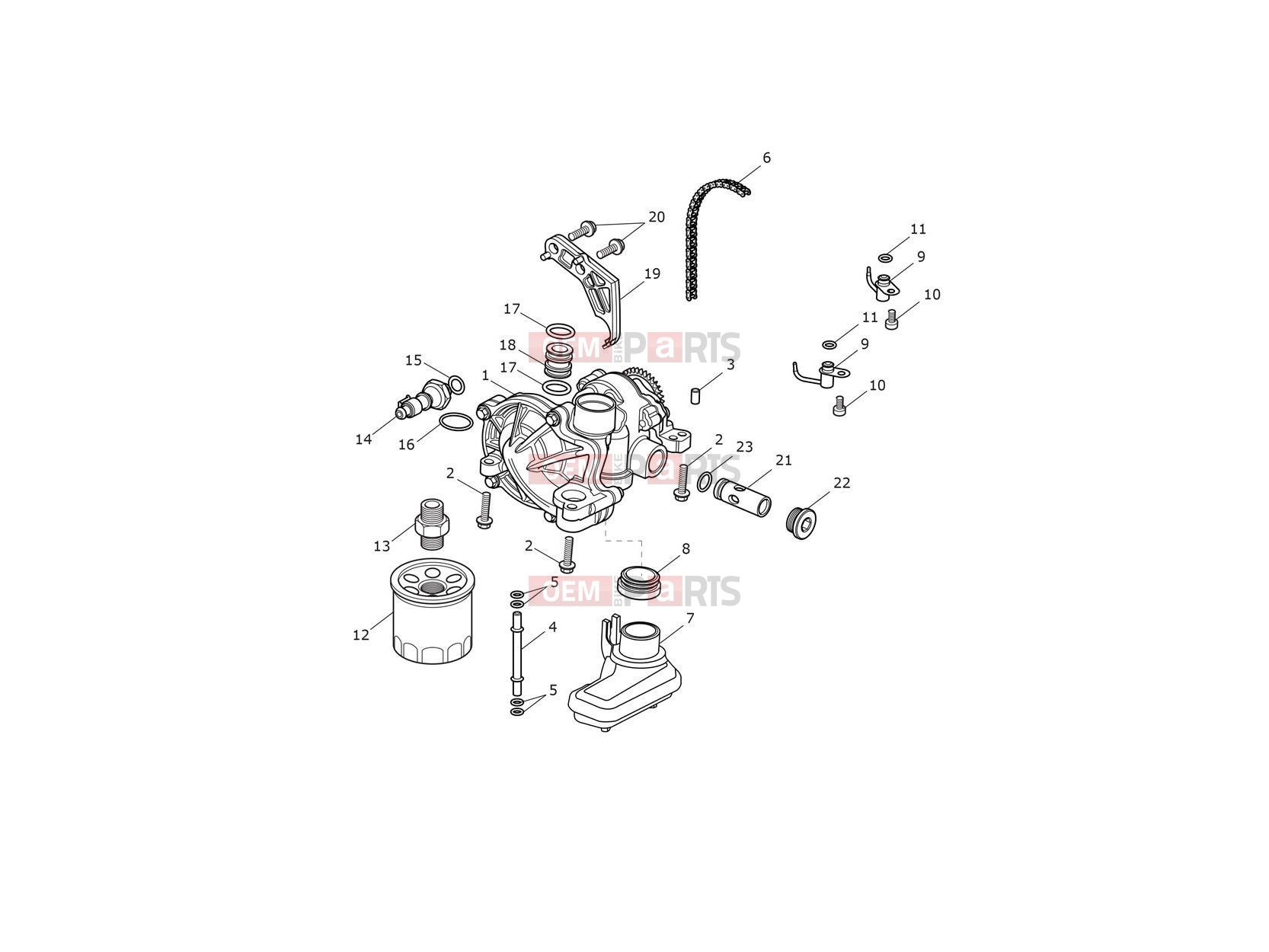 Triumph 2016 THRUXTON Lubrication system
