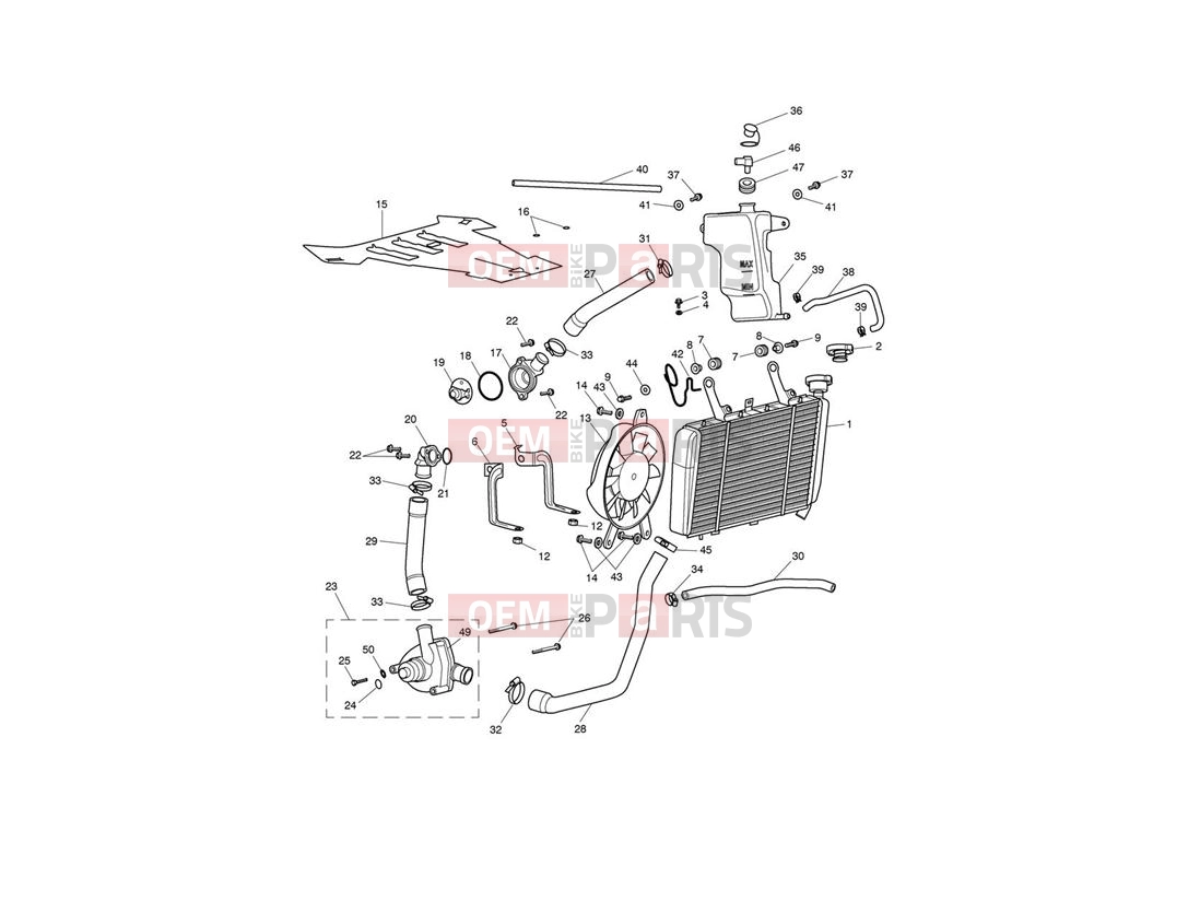 Triumph 2009 SPRINT ST 208167 > Cooling System