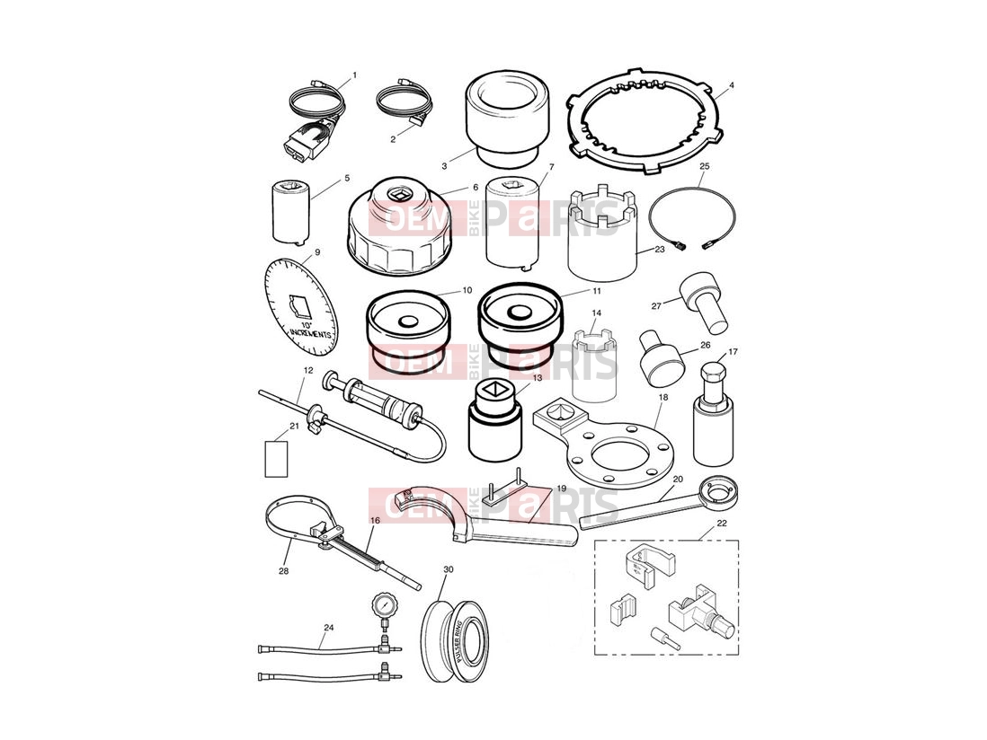 Triumph 2010 SPRINT ST 208167 > Service Tools