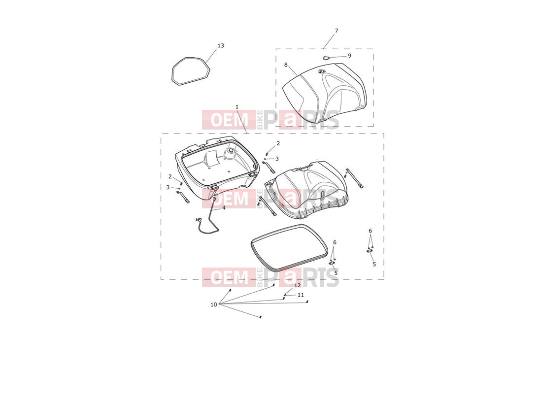 Triumph 2011 SPRINT GT Top Box