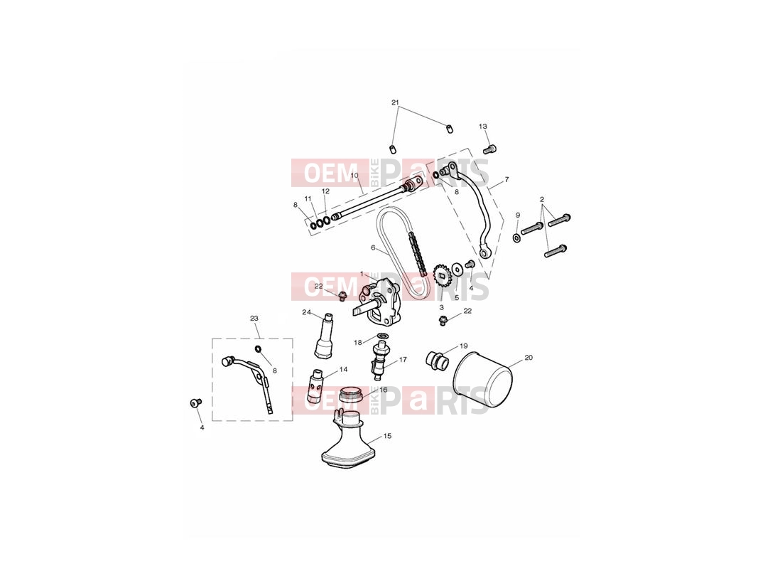 Triumph 2014 THUNDERBIRD LT Lubrication System