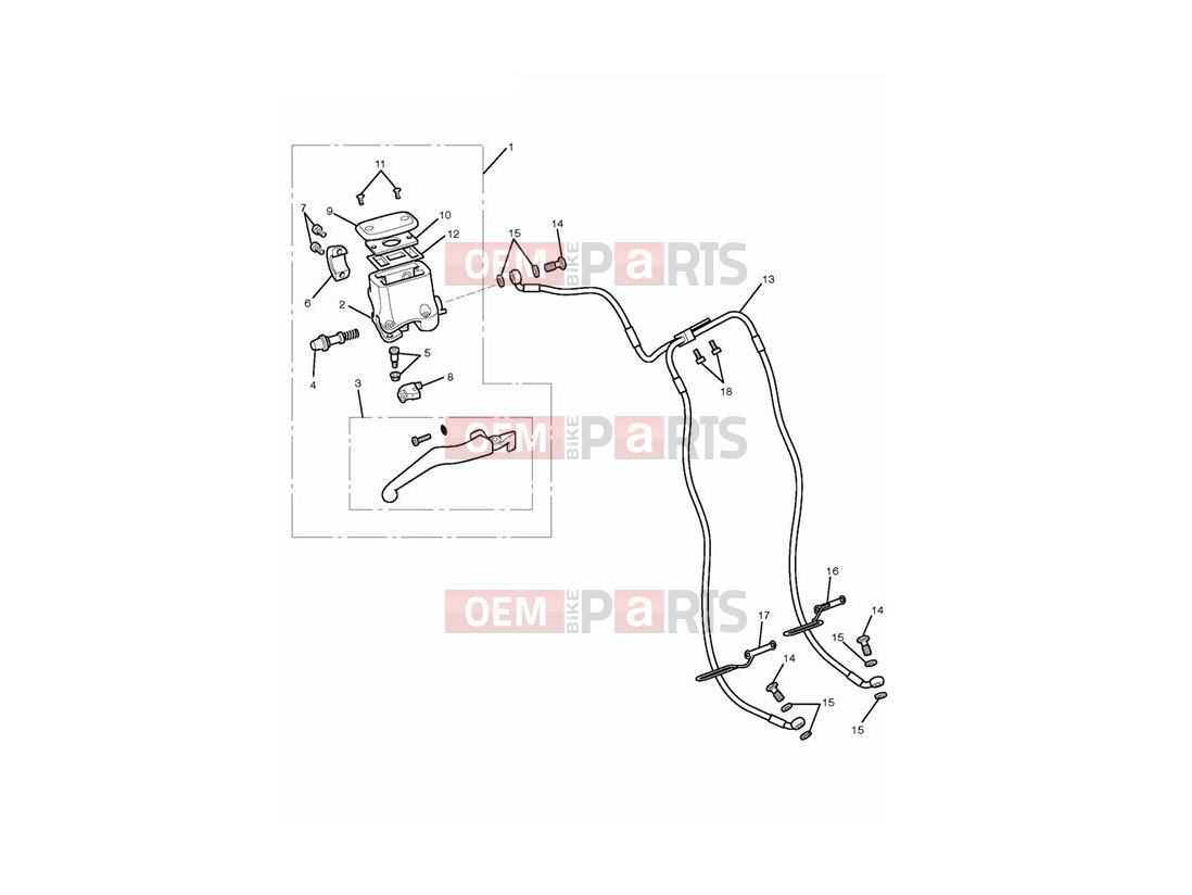Triumph 2011 THUNDERBIRD STORM Front Brake Master Cylinder...