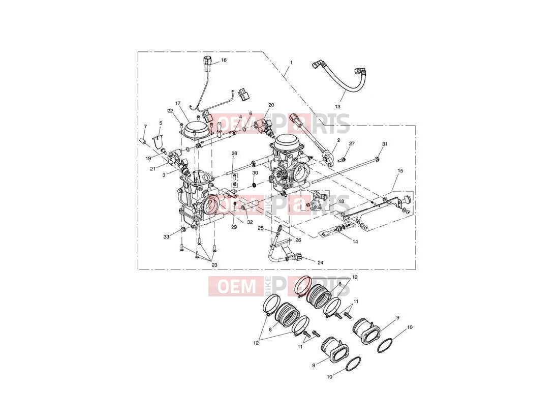 Triumph 2007 SPEEDMASTER EFI Throttle Bodies
