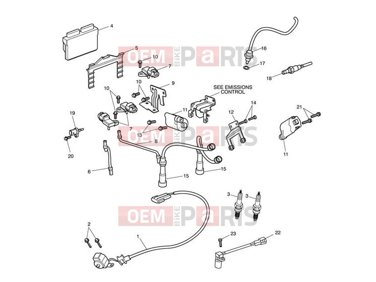 Triumph 2010 SCRAMBLER EFI Ignition System