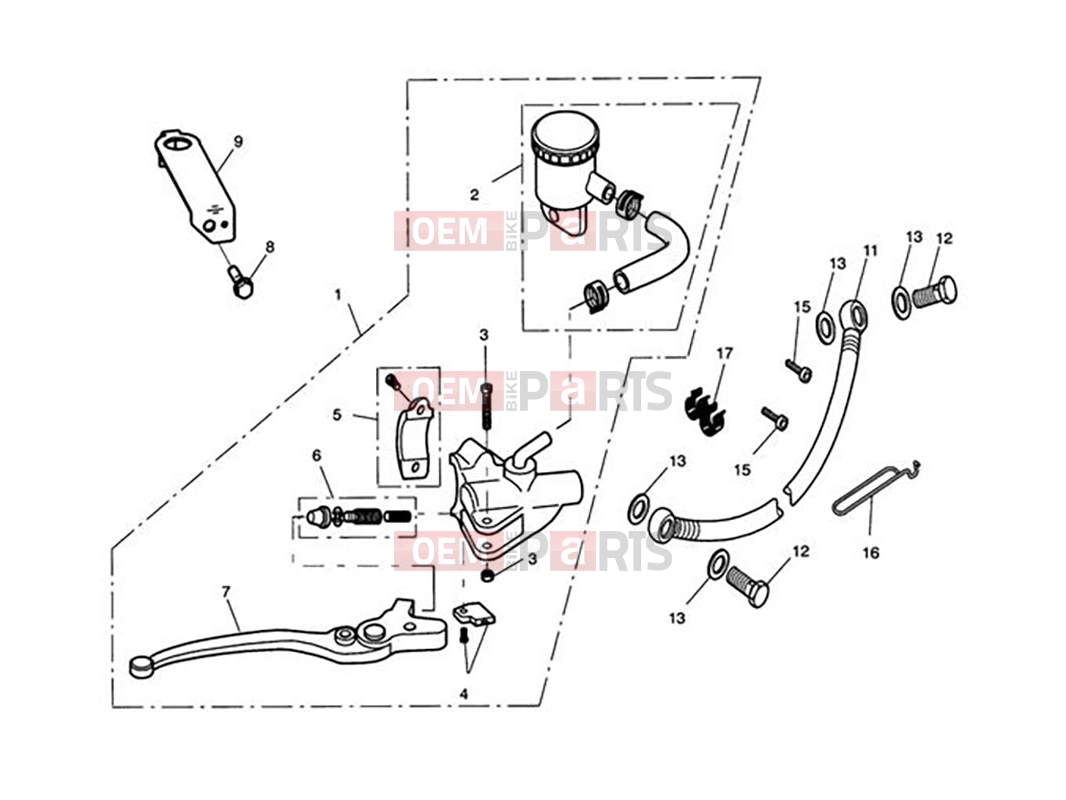 Triumph 2012 SCRAMBLER EFI Front Brake Master Cylinder