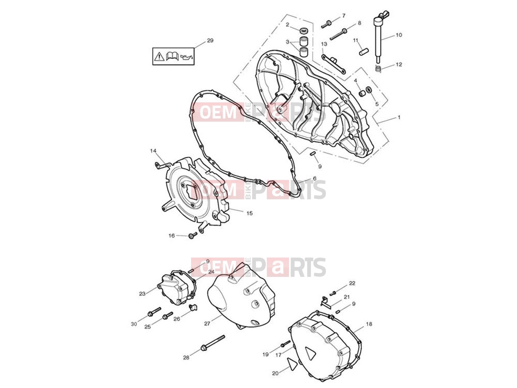 Triumph 2013 SCRAMBLER EFI Engine Covers