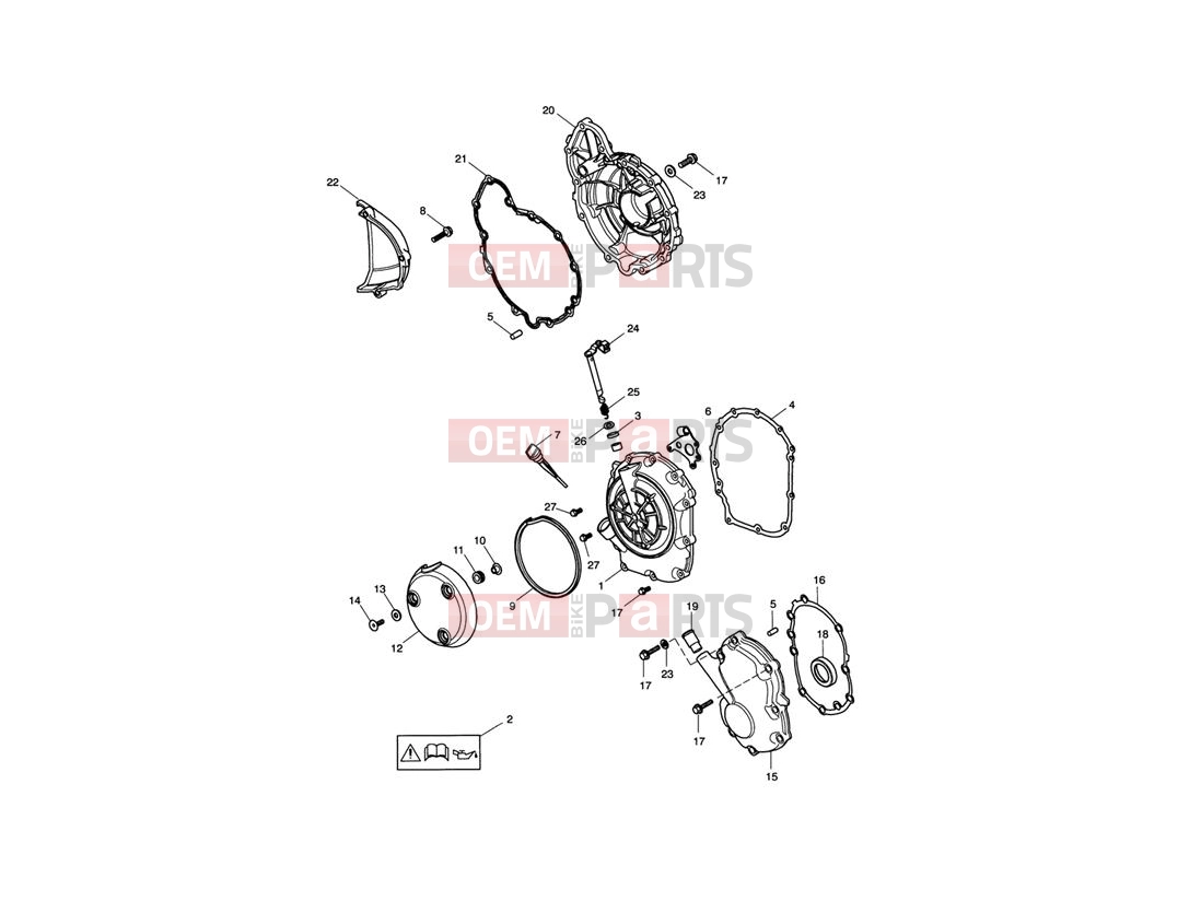 Triumph 2001 TT600 Engine Covers