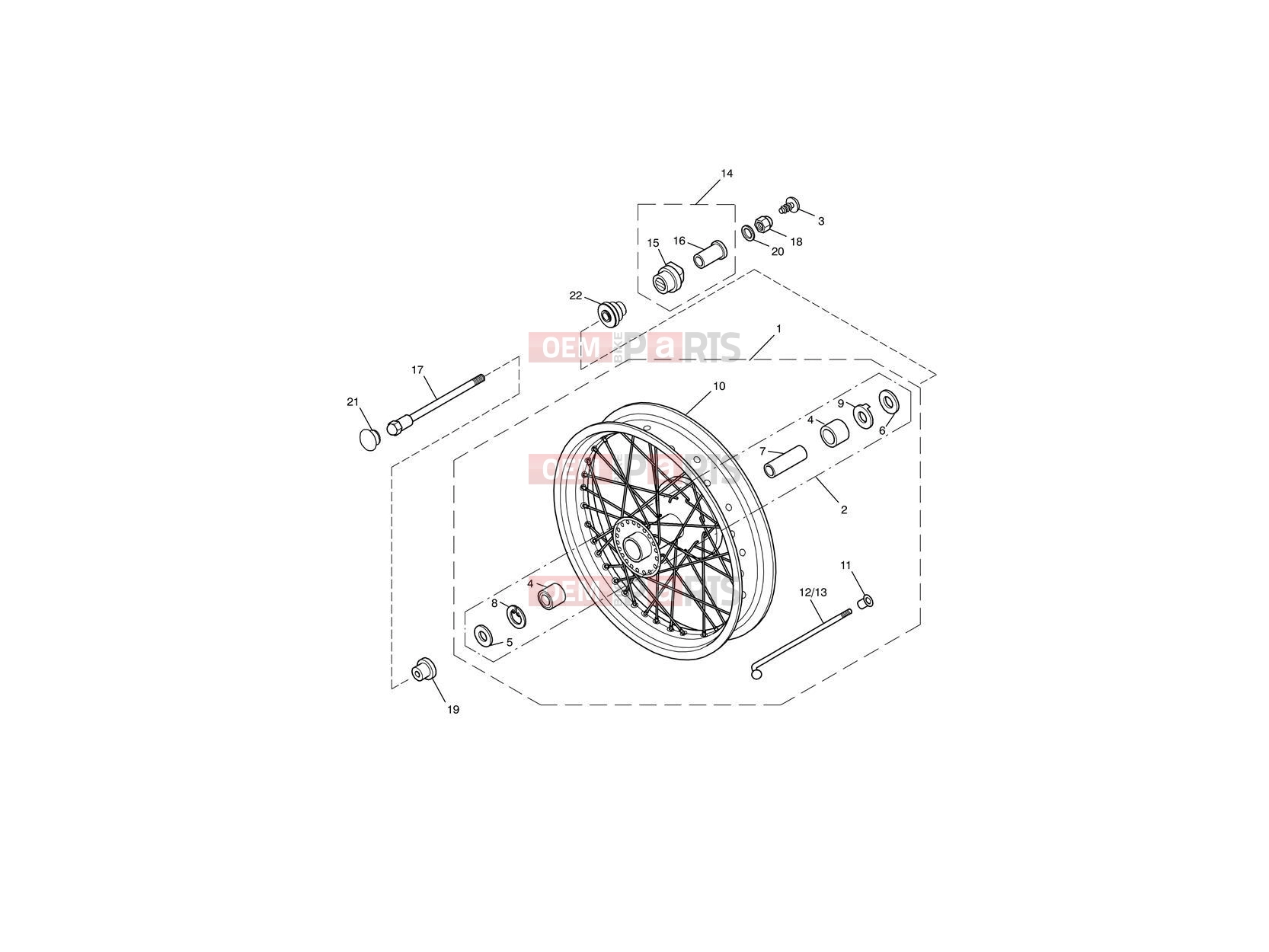 Triumph 2014 THRUXTON 900 EFI Front Wheel
