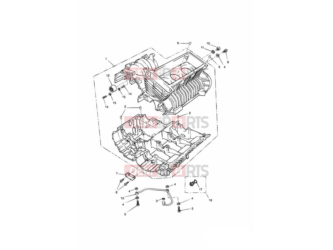 Triumph 2000 LEGEND TT Crankcases
