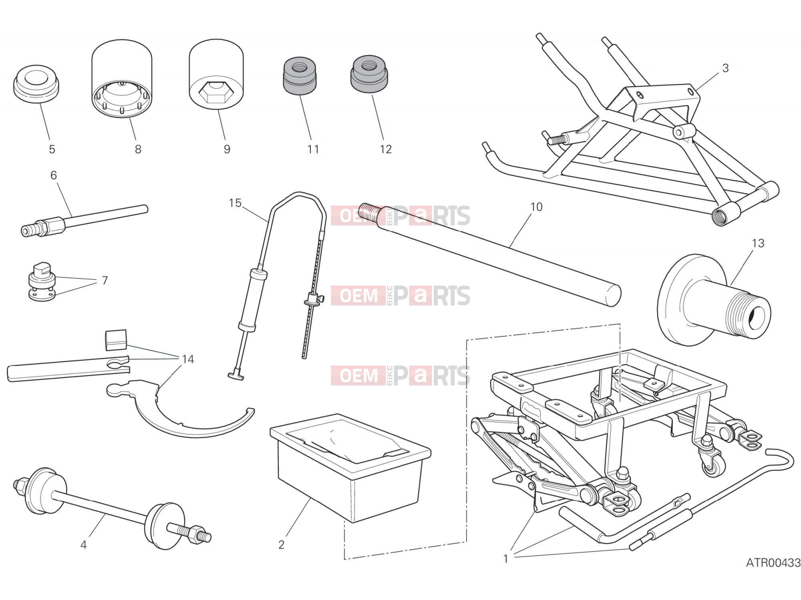 WORKSHOP SERVICE TOOLS (FRAME) - Ducati Panigale V2 Bayliss 2022