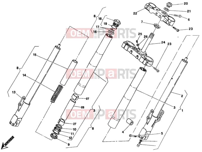 DUCATI 2002 Monster 400 FRONT FORK » FRONT SUSPENSION
