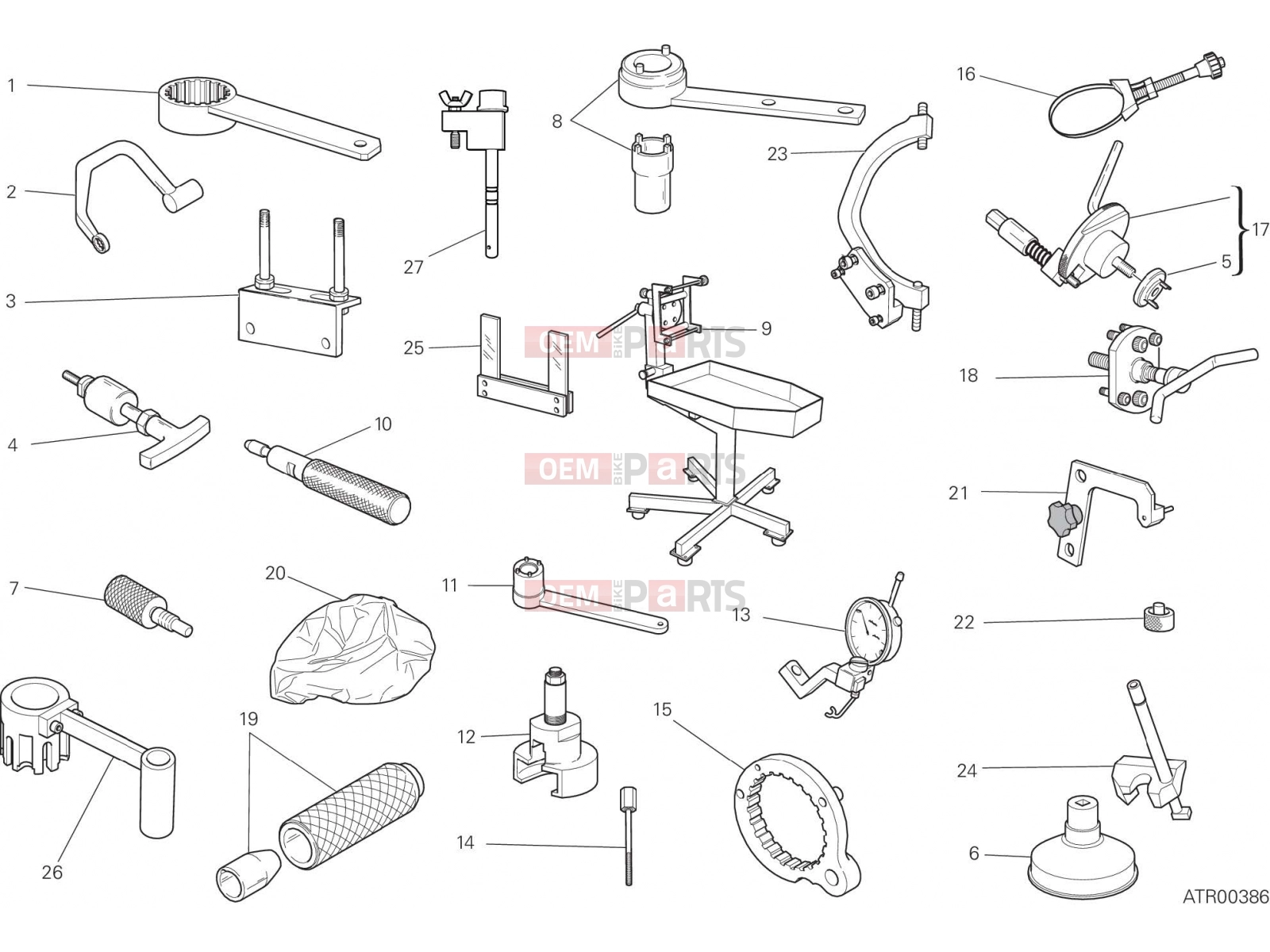 DUCATI 2022 Scrambler Desert Sled WORKSHOP SERVICE TOOLS, ENGINE