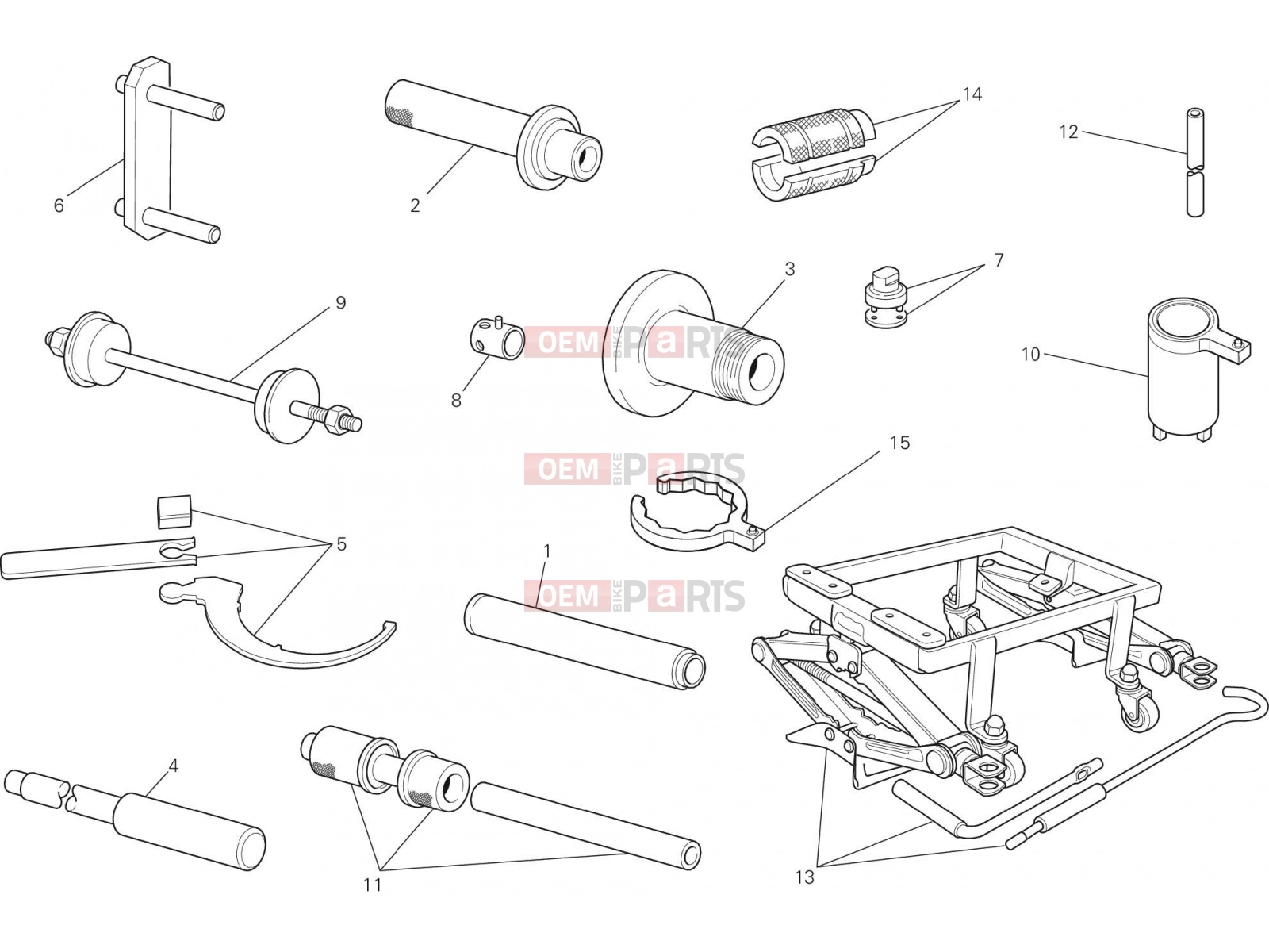 DUCATI 2016 Diavel WORKSHOP SERVICE TOOLS [MOD:DVL]