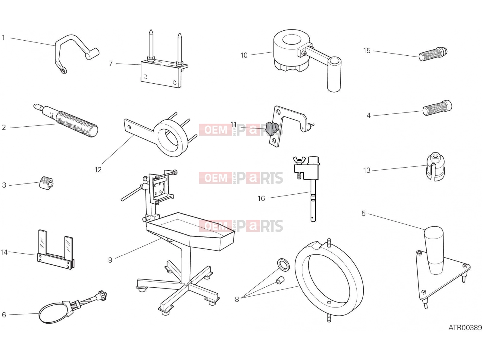 DUCATI 2020 Multistrada 1260 WORKSHOP SERVICE TOOLS [MOD:MS1260]