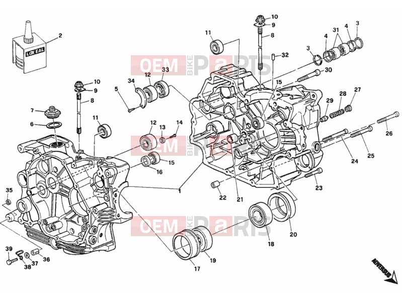 DUCATI 2002 Monster 750 CRANKCASE » ENGINE CASE