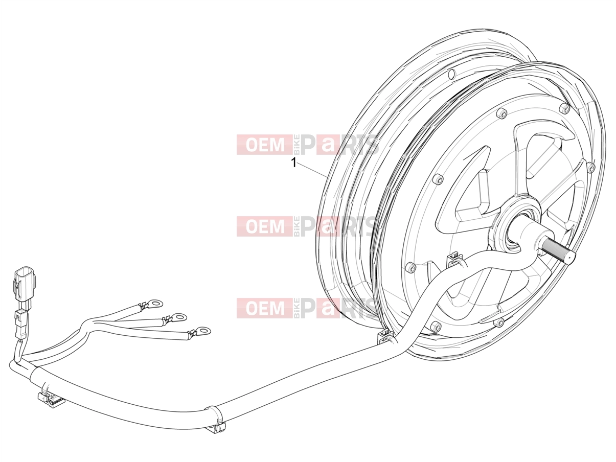 Engine » Engine assembly - Piaggio 1 Moped 2023