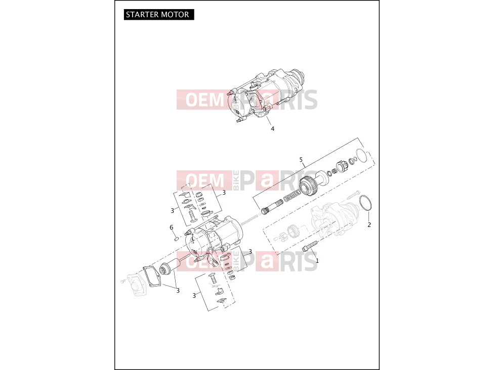 Harley-Davidson 2012 DYNA DYNA FAT BOB  - FXDF STARTER MOTOR