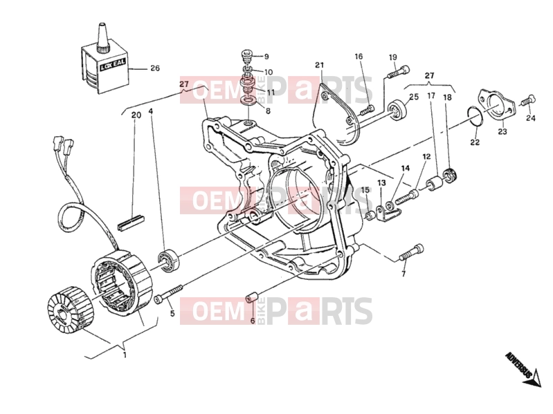 DUCATI 2000 Monster 400 GENERATOR COVER » IGNITION SYSTEM