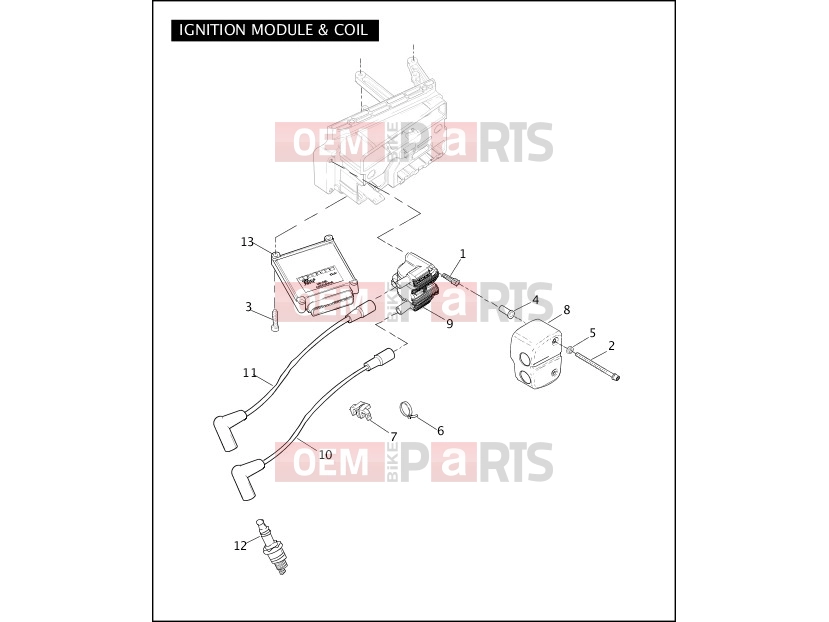 Harley-Davidson 2010 DYNA DYNA SUPER GLIDE CUSTOM  - FXDC IGNITION MODULE & COIL