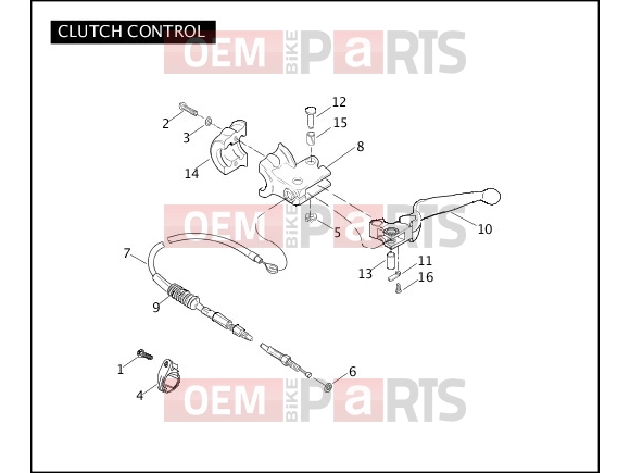 Harley-Davidson 2009 SOFTAIL SOFTAIL CUSTOM  - FXSTC CLUTCH CONTROL