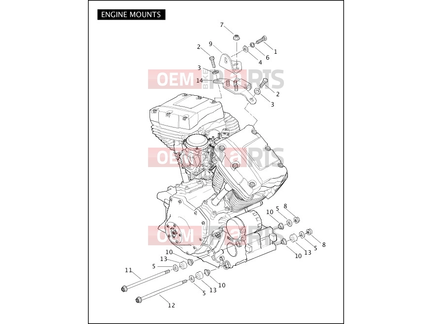 Harley-Davidson 2005 SOFTAIL SOFTAIL DEUCE  - FXSTD ENGINE MOUNTS