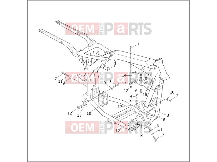 ENGINE MOUNTS & STABILIZER LINK - Harley-Davidson DYNA WIDE GLIDE - FXDWG 2002