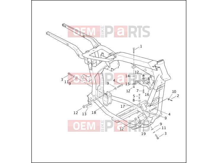 Harley-Davidson 2000 DYNA DYNA WIDE GLIDE  - FXDWG ENGINE MOUNTS & STABILIZER LINK