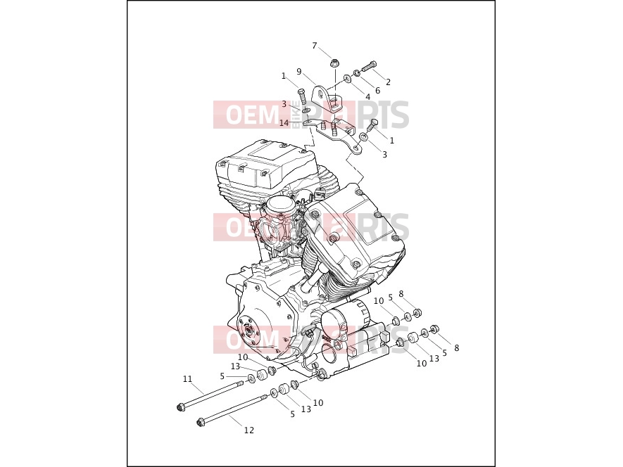 Harley-Davidson 2000 SOFTAIL FAT BOY  - FLSTF ENGINE MOUNTS