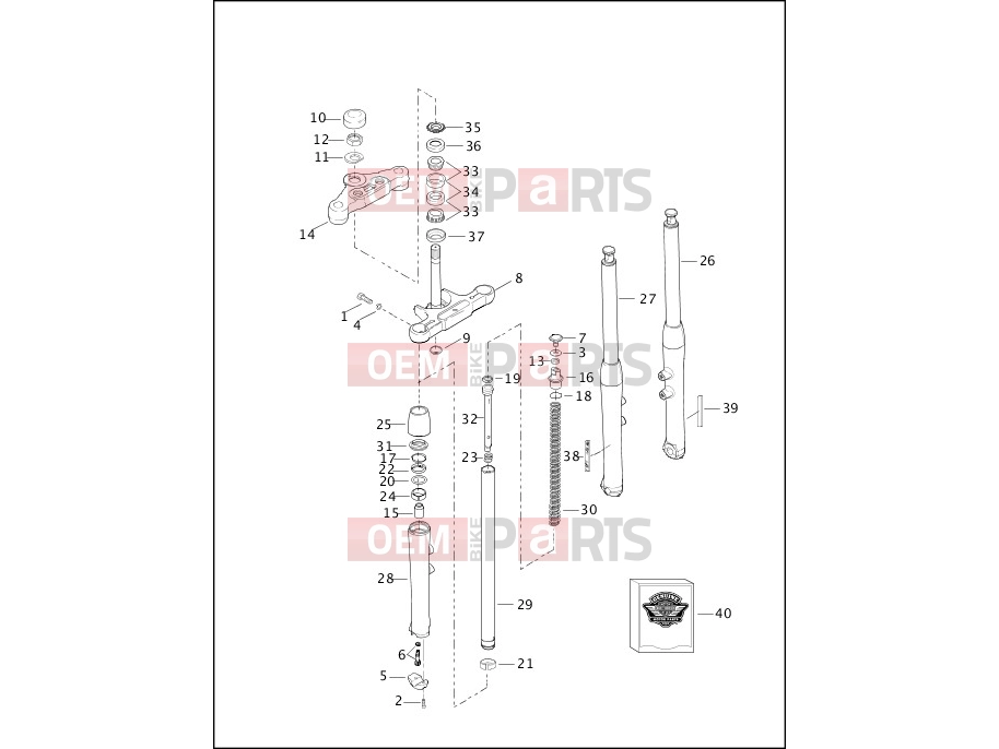 Harley-Davidson 2000 SOFTAIL SOFTAIL STANDARD  - FXST FRONT FORK - FXSTD