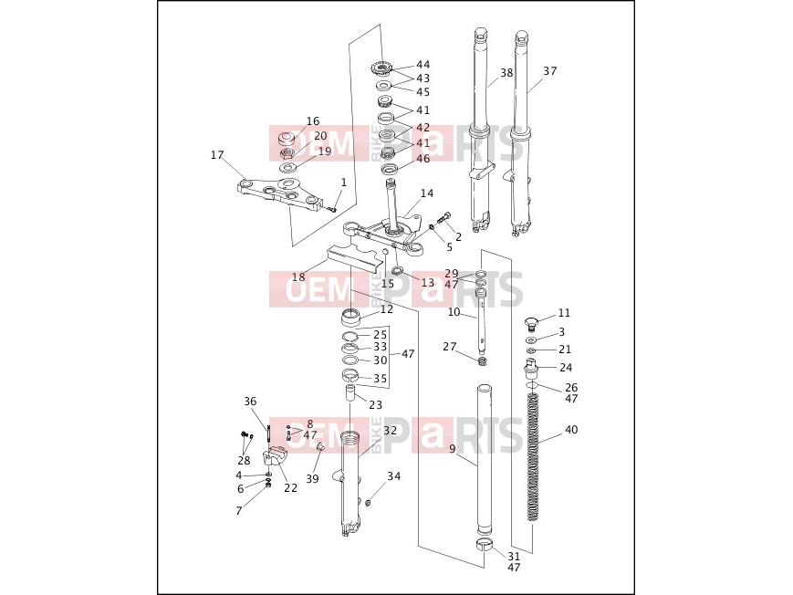 Harley-Davidson 1994 SOFTAIL FAT BOY  - FLSTF FRONT FORK - FXSTC