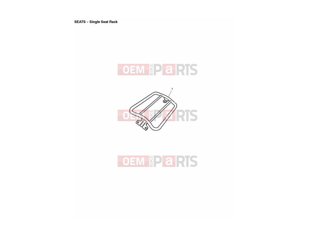 Triumph 2013 THUNDERBIRD Single Seat Rack