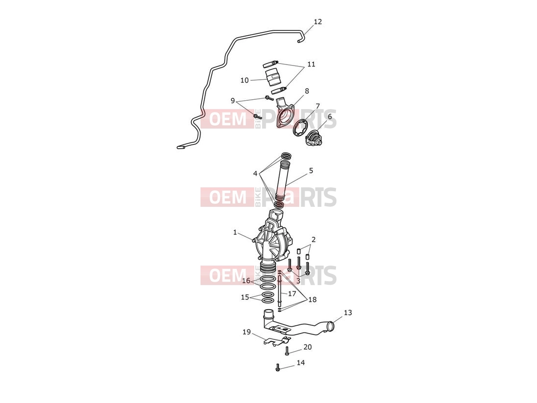 Triumph 2013 THUNDERBIRD Cooling System - continued
