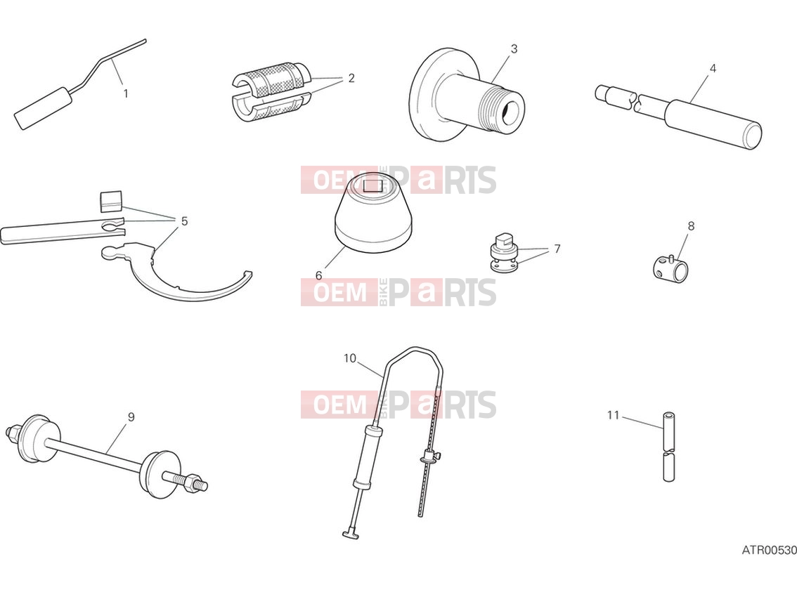 DUCATI 2024 Diavel V4 Workshop service tools (frame)
