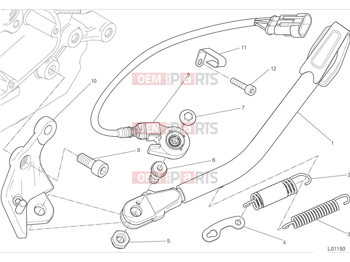 Side stand - Ducati Scrambler Nightshift 2024