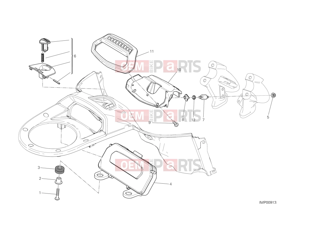 DUCATI 2014 Diavel INSTRUMENT PANEL