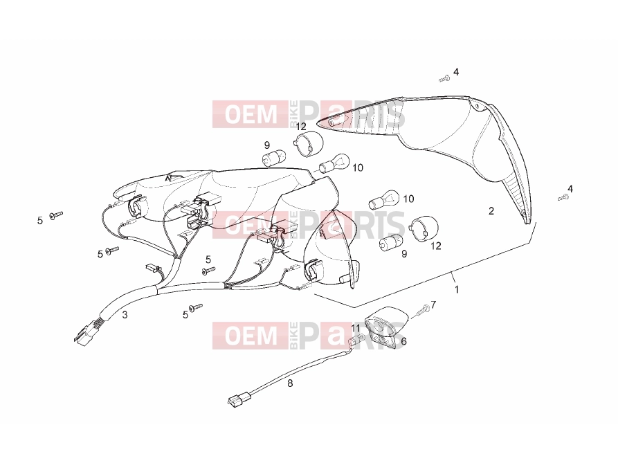 Tables » Headlight - Derbi Rambla 125-250 2011