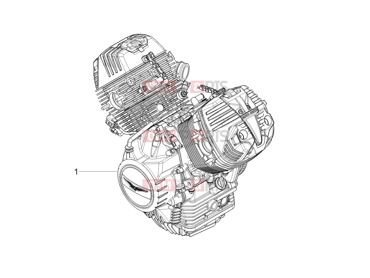 MOTOGUZZI V85 TT E5+ (EU) Engine » Engine-Completing part-Lever